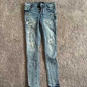 Purple Brand Painted Jeans